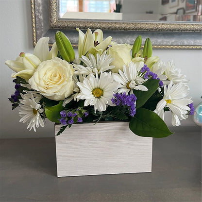 Beyond Blue Box Bouquet – PAT'S FLORIST AND GIFTS, Laurel MS