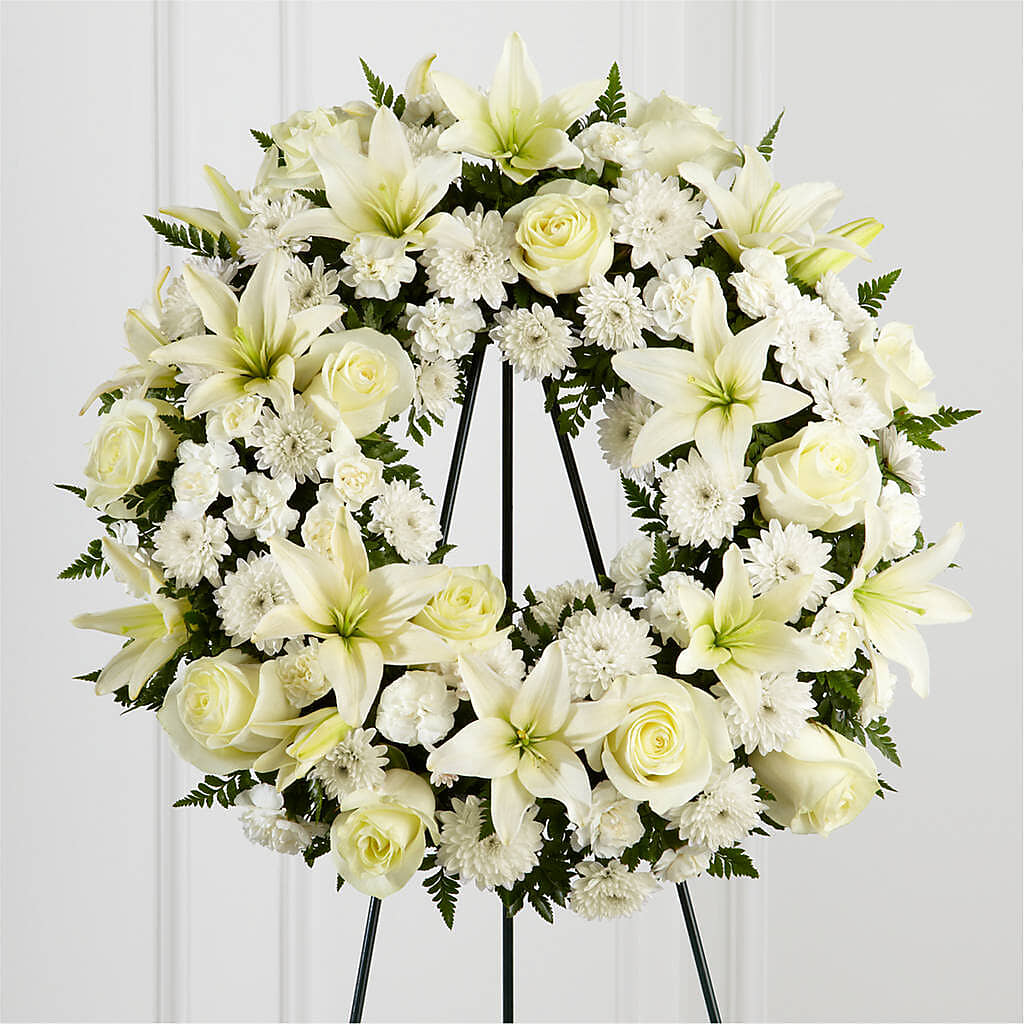 Treasured Tribute Wreath – PAT'S FLORIST AND GIFTS, Laurel MS