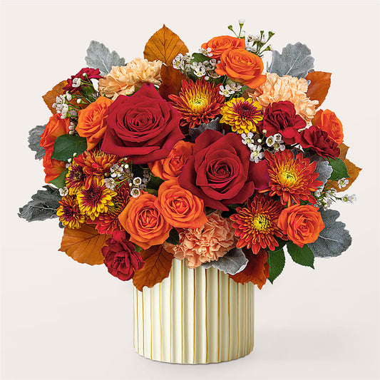 Merlot Bouquet with Ivory Vase – PAT'S FLORIST AND GIFTS, Laurel MS