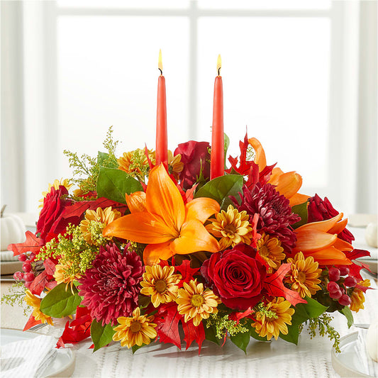 Autumn's Embrace Centerpiece – PAT'S FLORIST AND GIFTS, Laurel MS